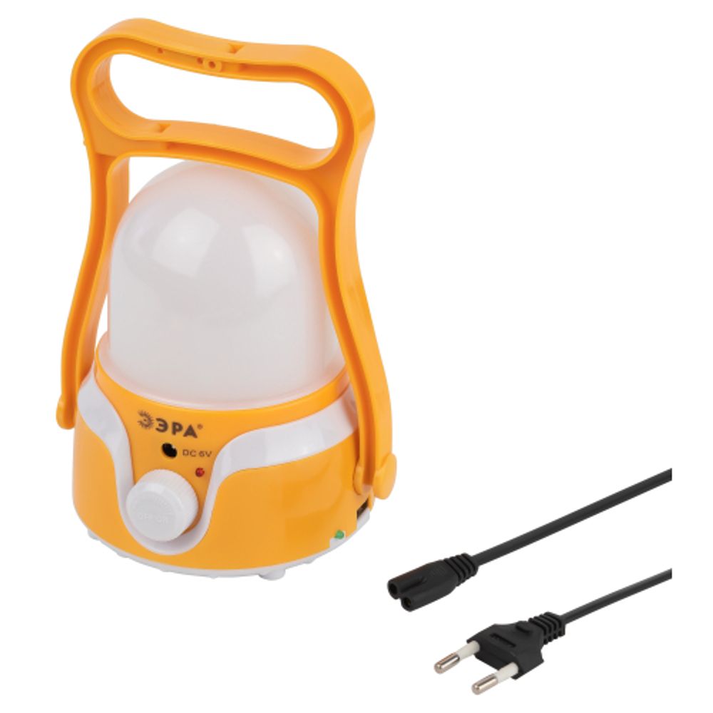 Фонарь кемпинговый светодиодный ЭРА KA-801 Гном аккумуляторный 4 Вт, 1700мАч 5V, USB, подвес + диммер