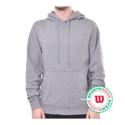 Куртка теннисная Wilson Triblend Hoodie - med heather grey