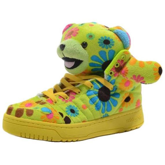 adidas originals Jeremy Scott Кроссовки для скейтбординга Высокие Зеленые Унисекс