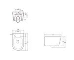 SET AQUATEK ОБЕРОН T KDI18 (рама AQUATEK Standard INS-0000012 с клавишей KDI-0000018 и крепежом KKI-0000002+унитаз ОБЕРОН AQ1365T-00 с тонким сиденьем