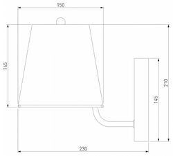 Бра Eurosvet Amaretto 60155/1 хром