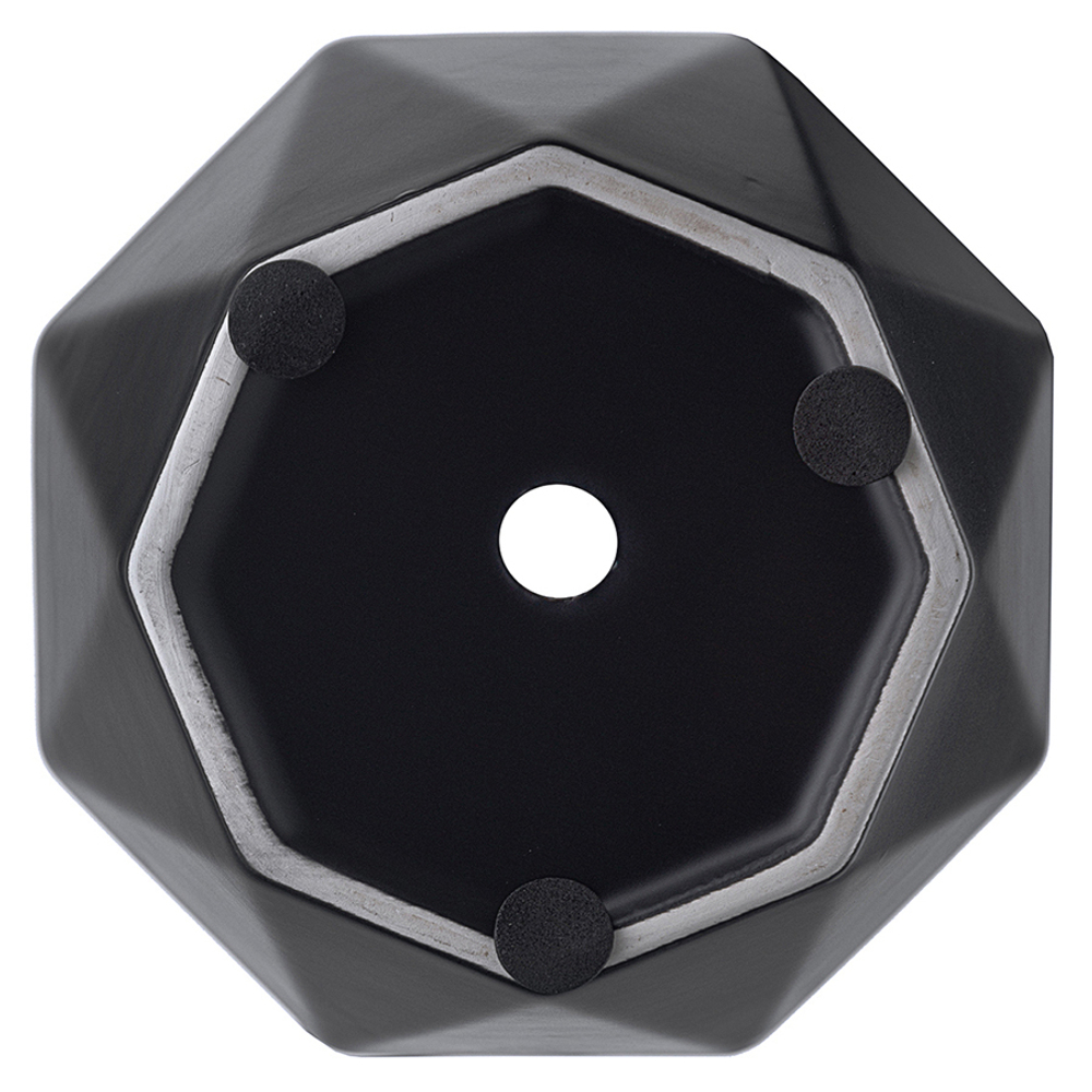Горшок цветочный rhombus, 13,5 см, матовый черный