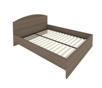 Кровать с ортопедическим основанием и изголовьем Light С-КИ-160