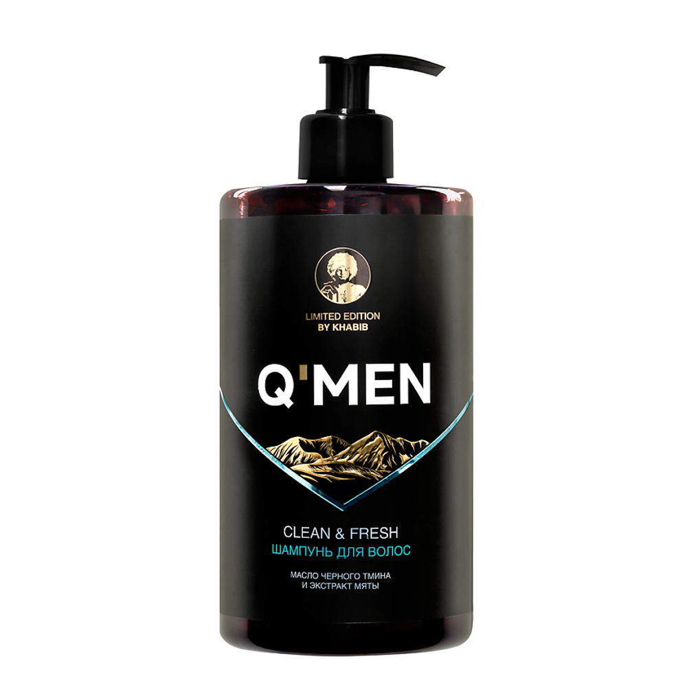 Q'Men шампунь Clean&Fresh 640мл
