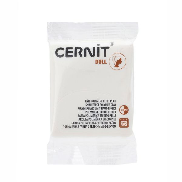 Полимерная глина Cernit Doll 56 г, 010 белый