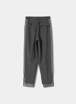 UNDERCOVER БРЮКИ КОМБИНИРОВАННЫЕ СЕРЫЕ