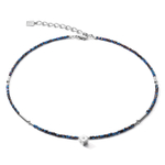 Колье Coeur de Lion Midnight Blue-Silver 5080/10-0746 цвет синий, серебряный