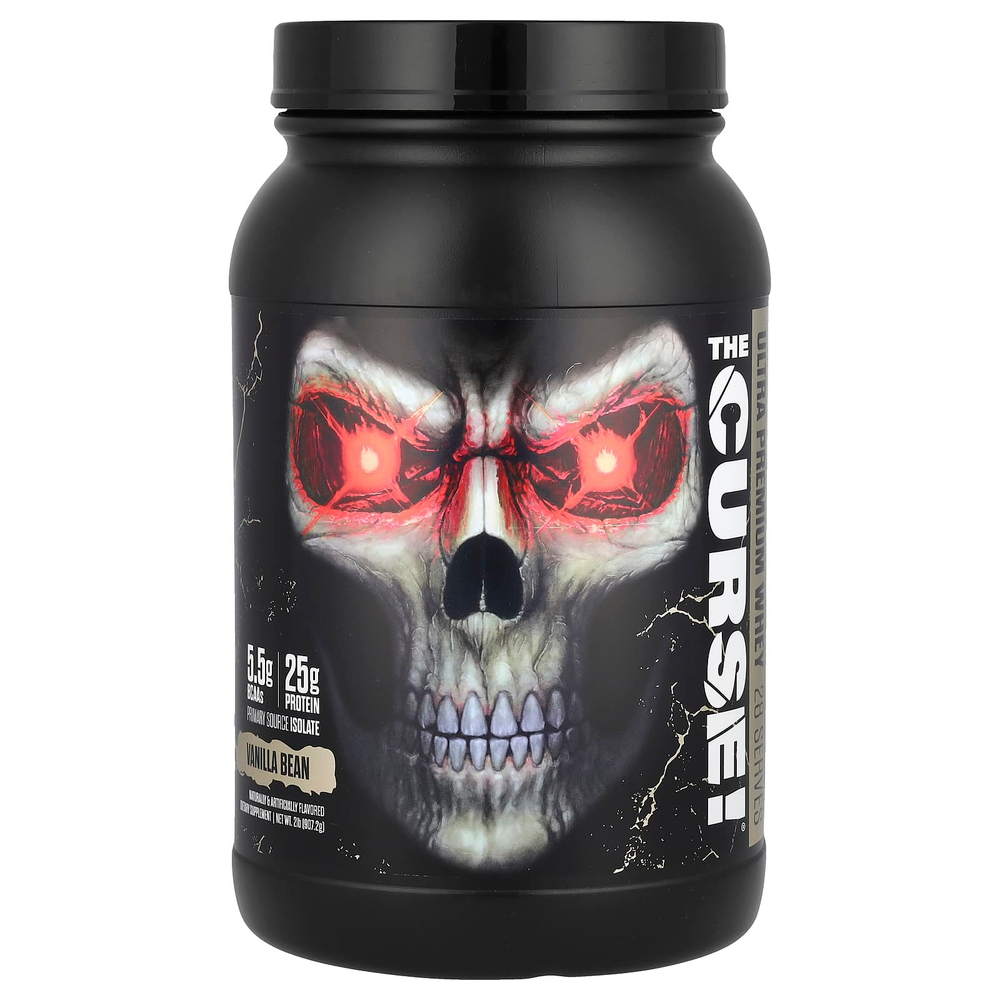 JNX Sports, The Curse!®, сыворотка ультрапремиального качества, со вкусом ванили, 907,2 г (2 фунта)