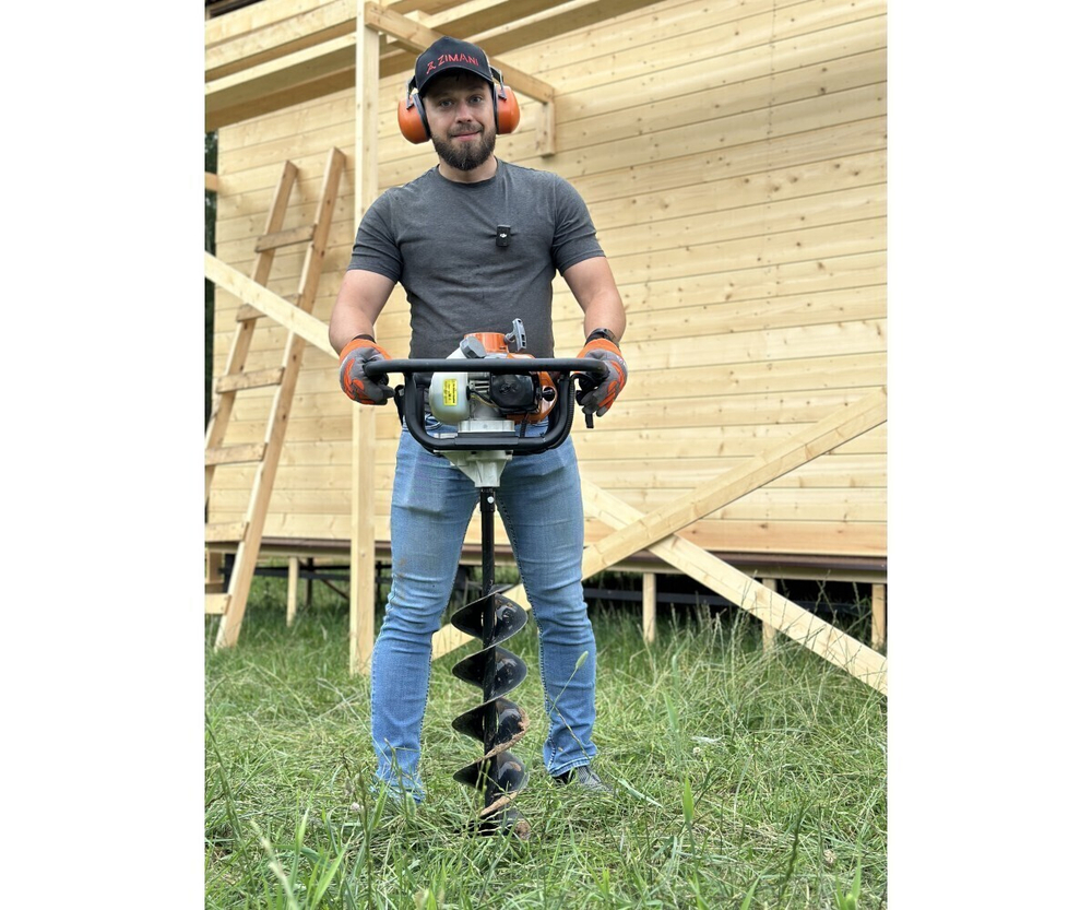 Мотобур (бензобур) FF140PRO с буром 200 мм HOLZFFORMA