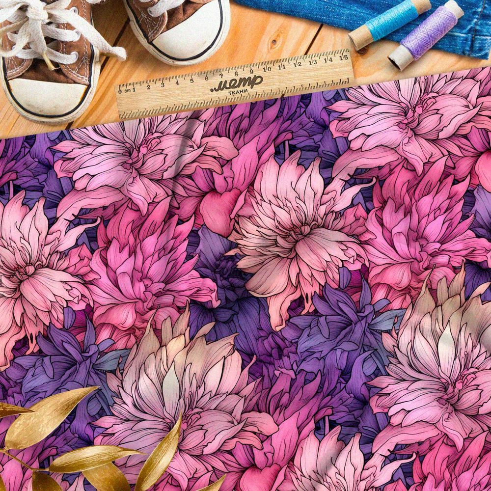 Ткань премиум флис вихрь эмоций