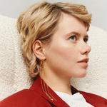 Моносерьга ПТИЦА позолота