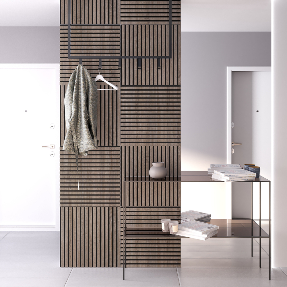 Панель Стеновая Акустическая Comfort (Комфорт), Стандарт, Дуб Винтаж, 600х600х9 мм