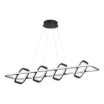 359185 OVER NT23 312 черный Светильник подвесной диммируемый, в комплекте пульт ДУ IP20 LED 4000К 175W 220V ONDO