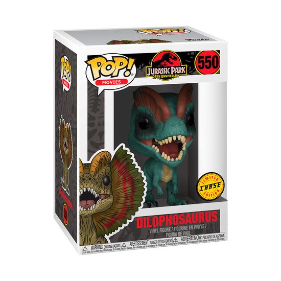 Фигурка Funko POP! Movies Jurassic Park Dilophosaurus w/Chase (550) 26736 / Фигурка Фанко ПОП! по мотивам фильма «Парк Юрского Периода», Дилофозавр (Чейз)