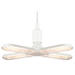 Фитолампа для растений светодиодная ЭРА FITO-36W-Rа90-E27-FOLD 4-х лепестковая полного спектра 36 Вт Е27 | Фитолампы Е27