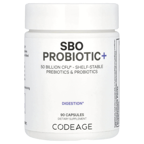 Codeage, Для пищеварения, пробиотик SBO +, 50 млрд КОЕ, 90 капсул