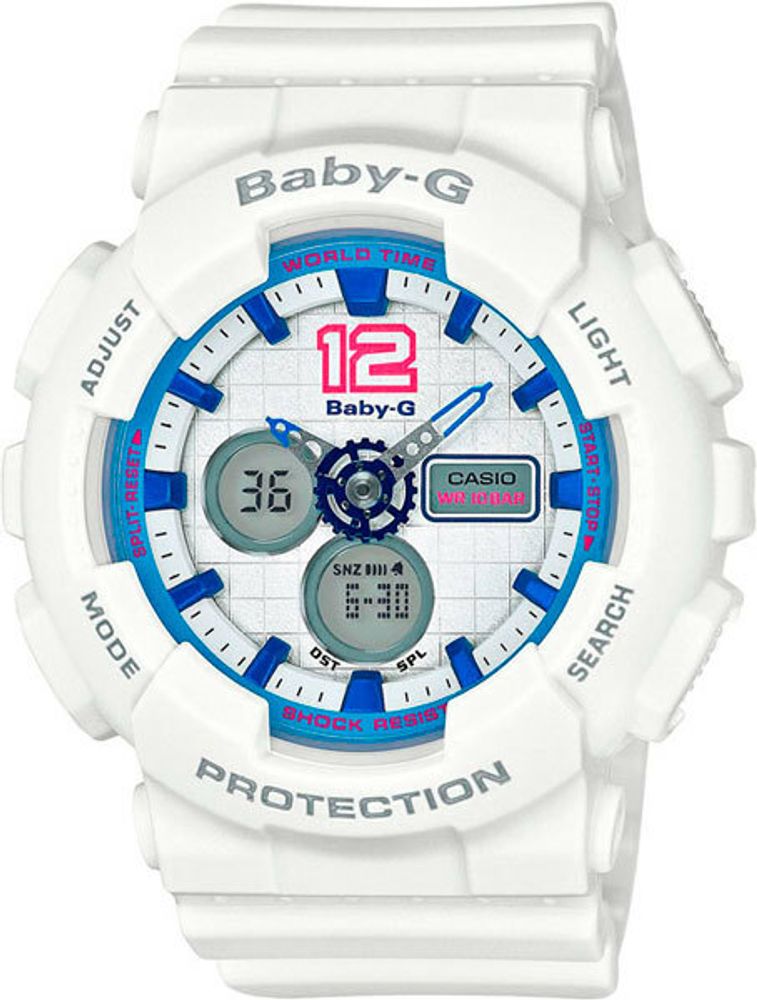 Японские наручные часы Casio Baby-G BA-120-7B с хронографом