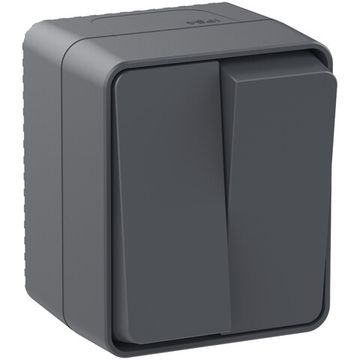 Выключатель 2-кл. ОП AtlasDesign PROFI IP54 10AX антрацит SE ATN544051