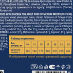 Сухой корм для собак BRIT PREMIUM с курицей для собак средних пород 10–25кг "Dog Adult Medium", 1кг