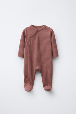 ZARA КОМБИНЕЗОН ПРЯМОГО КРОЯ, МАЛИНОВЫЙ