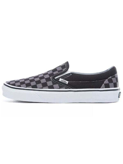 Кроссовки Vans Classic Slip On Checkerboard Black Grey