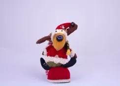 Новогодне украшение "Лось" на сапожке, войлок h-27 см. (ADA1320009C)