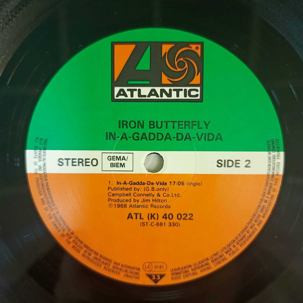 Iron Butterfly - In-A-Gadda-Da-Vida (Германия 1973г.)