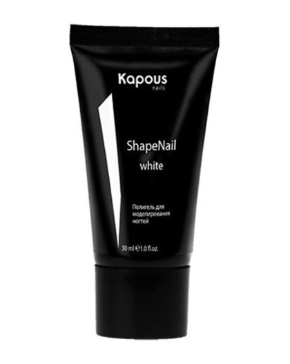 Полигель для моделирования ногтей «ShapeNail» Белый, Kapous, 30 мл