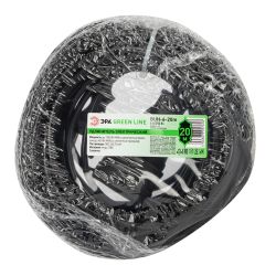 Удлинитель силовой ЭРА GREEN LINE BUH-6-20m Greenline в бухте 1 розетка без заземления 20м ПВС 2x0.75мм2