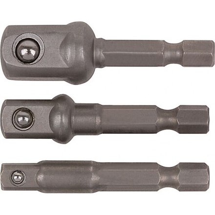 57952 Набор адаптеров 1/4"3/8"1/2" для торц.головок 3шт кованые