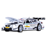 Модель 1:32 BMW M3 DTM, белый, свет, звук, откр. двери и капот, инерция