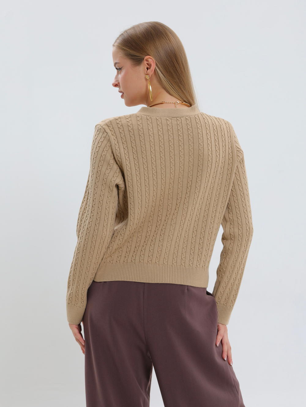 Кардиган «Мелкие косички»