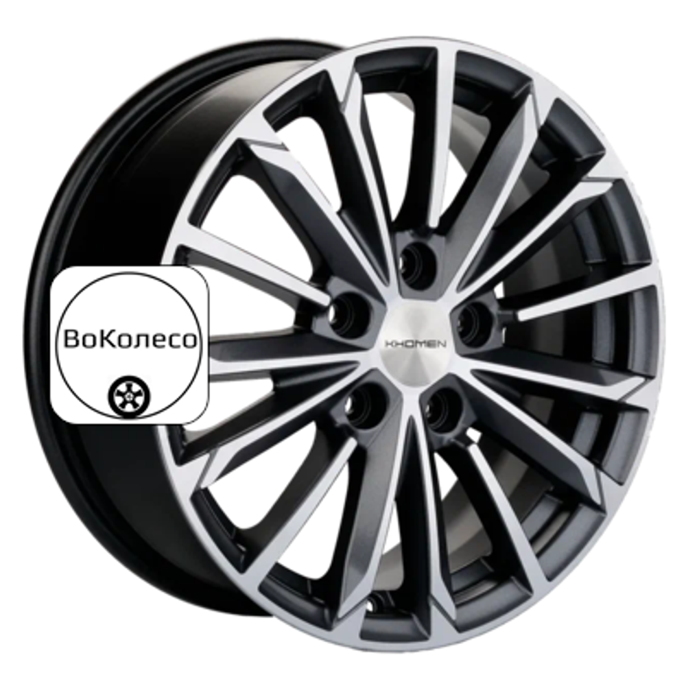 6,5x16/5x108 ET50 D63,3 KHW1611 (Focus) Gray-FP Khomen Wheels