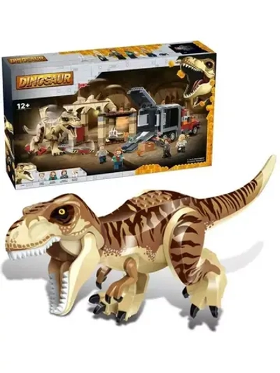 Конструктор Побег атроцираптора и тираннозавра 466 деталей