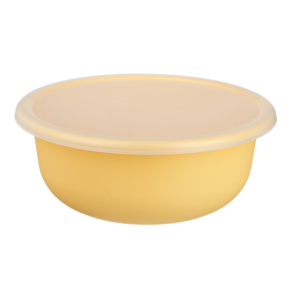 Ботаника Миска с крышкой 3,2л, пластик, 3 цвета