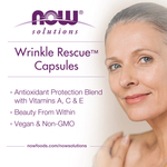 NOW Foods, Solutions, Wrinkle Rescue™, 60 растительных капсул
