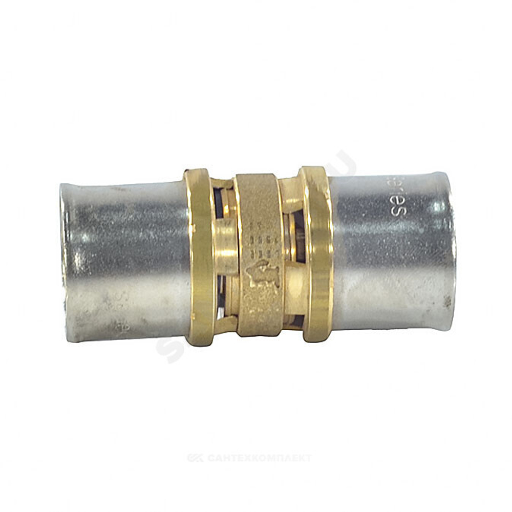 Муфта для МП/PE-X труб латунь пресс Дн 20 RM102 Giacomini RM102Y007
