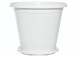 Горшок цветочный Эконом 2л, белый