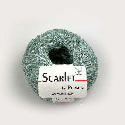 Пряжа для вязания Scarlet 888042, 58% лен, 16% хлопок, 26% вискоза (50г 150м Дания)