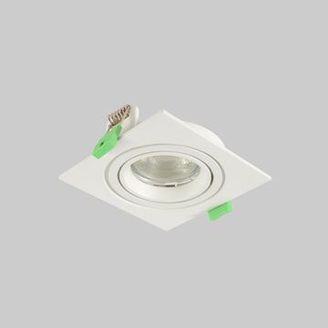 Встраиваемый точечный светильник 1*GU10 CLT 002C1 WH V2 белый Invisia Crystal Lux