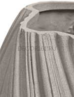 Кашпо-ваза TREEZ Effectory Dune Высокая дизайн-ваза Белый песок д-30 см, в-52 см 1/1 41.33-16-23-101-BE-052
