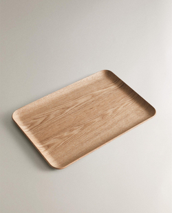 Zara Home Поднос из дерева, цвет бежевый, 33.5 см