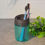 Подставка для зубных щеток "Boho", мята/полупрозрачный