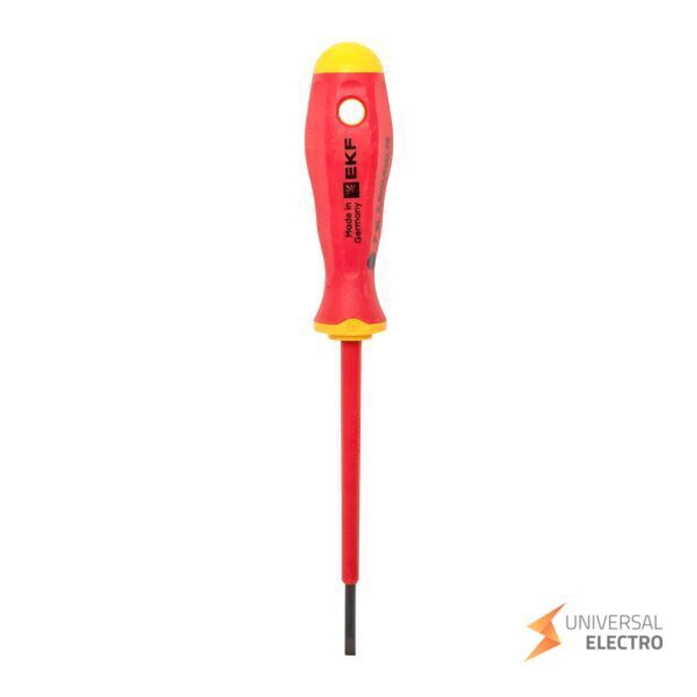 Отвертка Professional SL2,5х0,4 мм VDE 1000В EKF