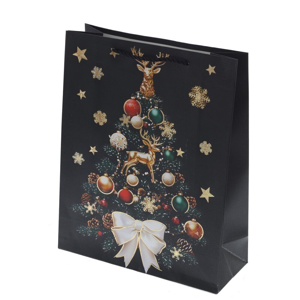 GAEM Пакет подарочный (бумага 210г/м2, блок 12шт), L31 W12 H40 см, 4в.