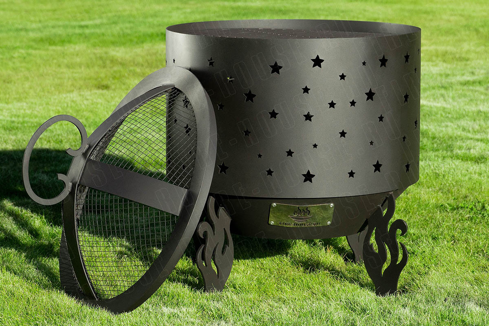 Костровая чаша Fire-House Звезды Премиум (с зольником), 80 см