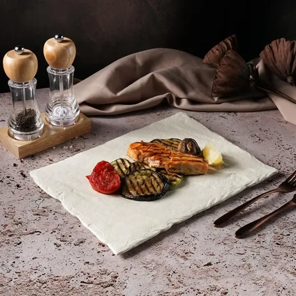 Блюдо прямоугольное 34*24*1 см Elephant Ivory P.L. Proff Cuisine [3]