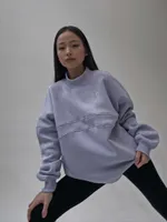 Толстовка ONE TWO "MULTICOLOR" Начес Исландский синий