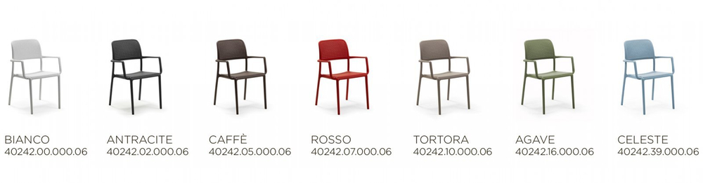 Кресло пластиковое Nardi Bora, антрацит