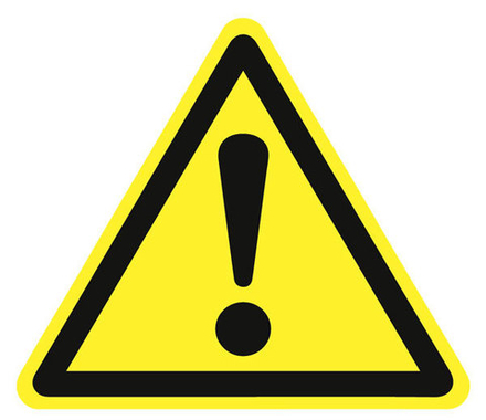 Знак на плёнке W-09 "Внимание. Опасность (прочие опасности)"